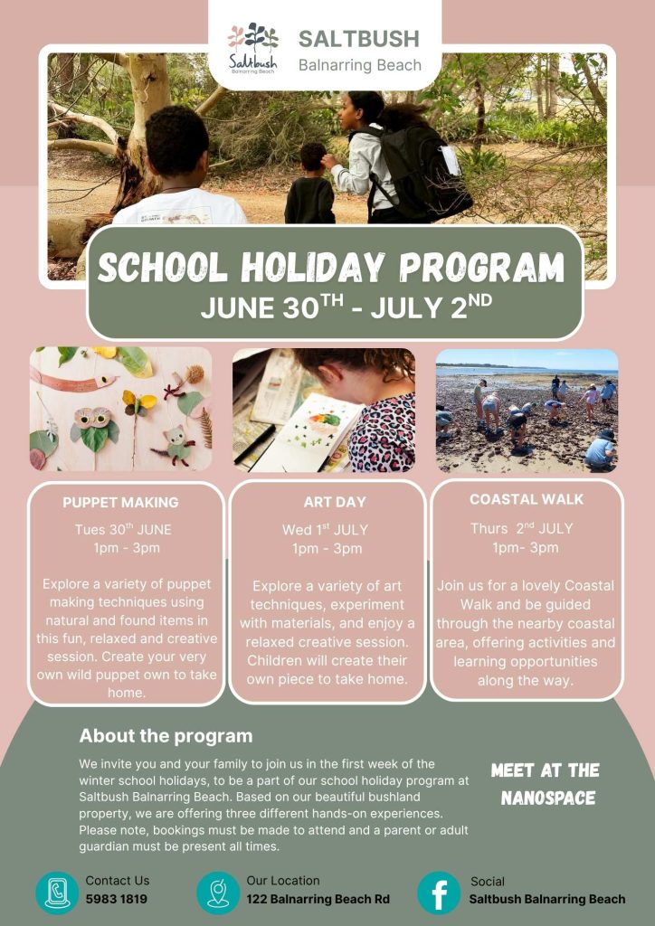 June July School Holiday Flyer - 2026